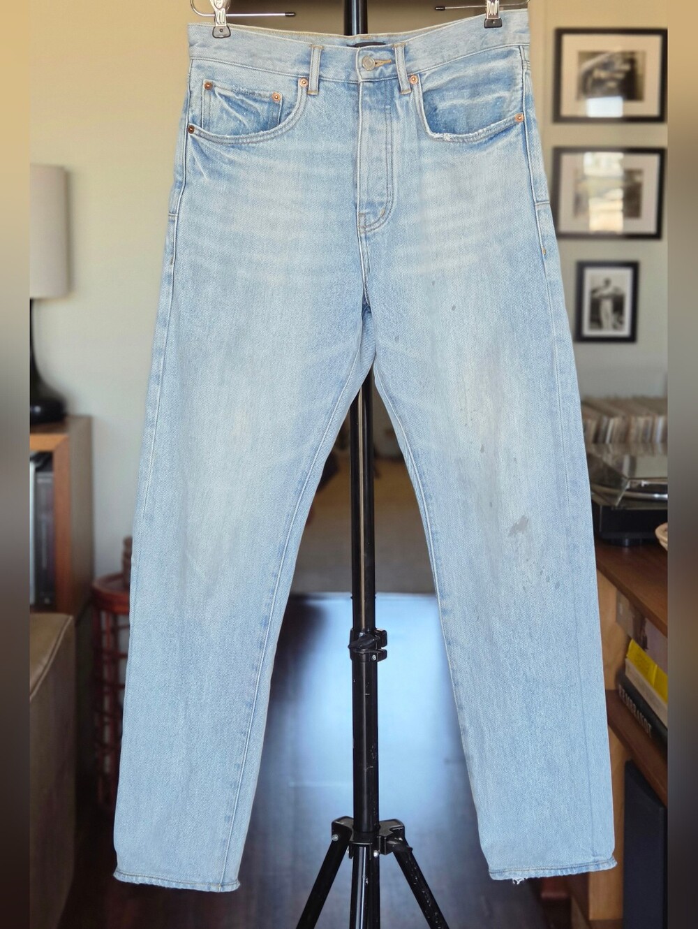 Purple Brand P011 Light Blue Straight Slim Fit Men’s Denim Jeans